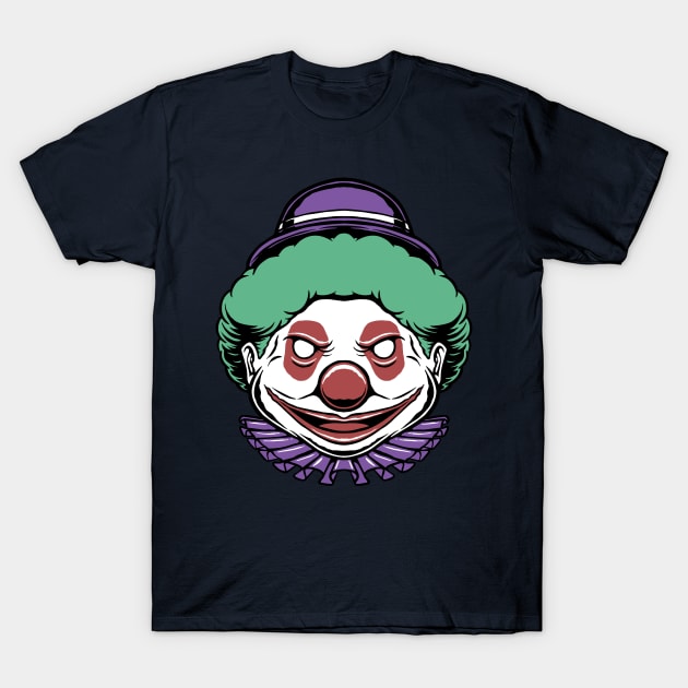 fat clown illustration T-Shirt by Mako Design 